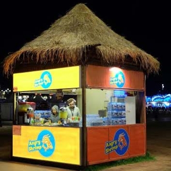 Kiosk With Thatched Roof